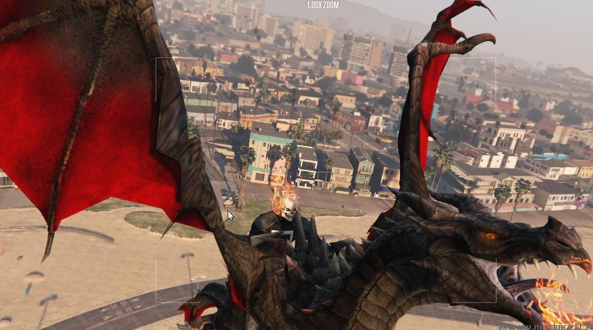 侠盗猎车手5MOD GAME OF THRONES - GHOST RIDER DRAGON RETEXTURE