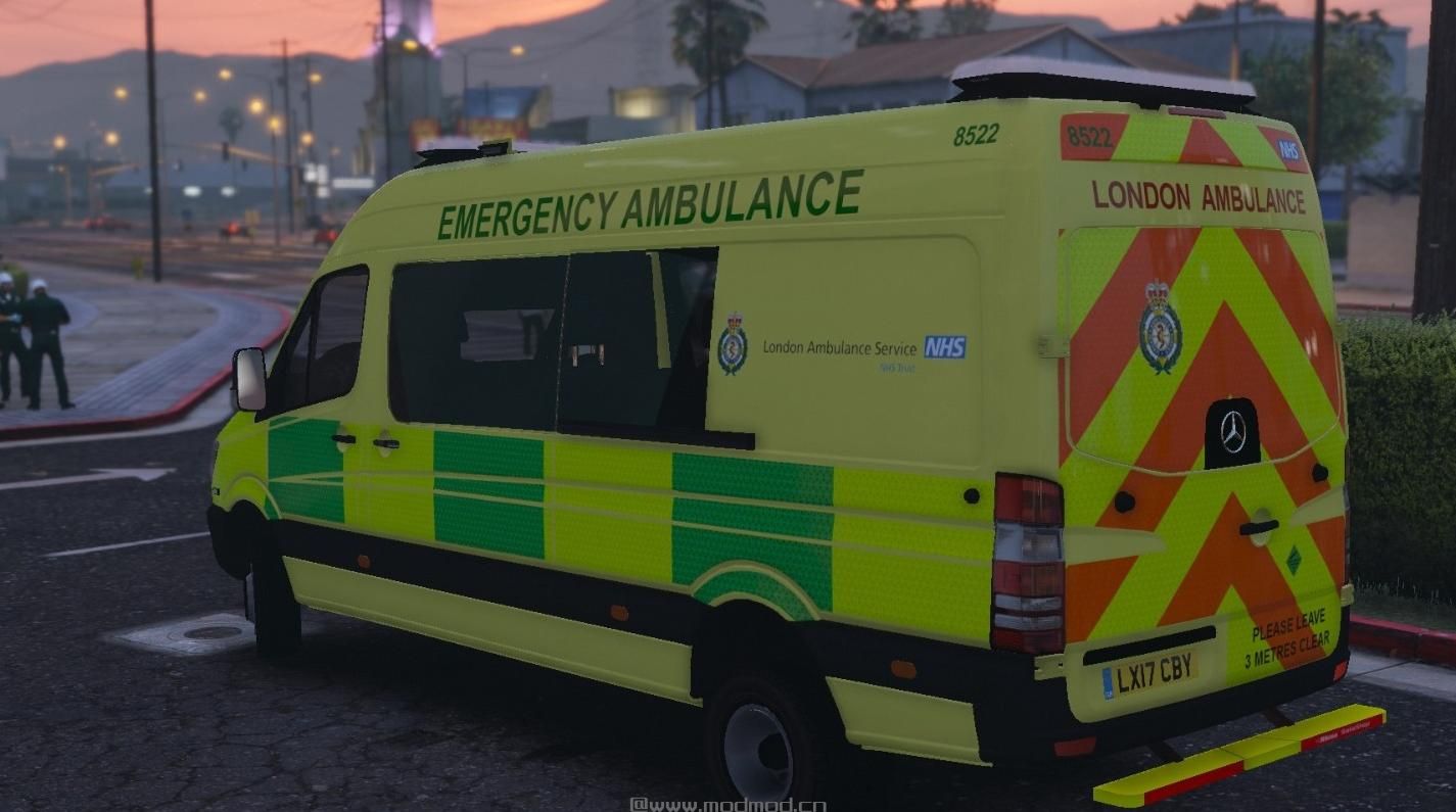 侠盗猎车手5MOD 2017 London Ambulance Service Mercedes Benz Sprinter