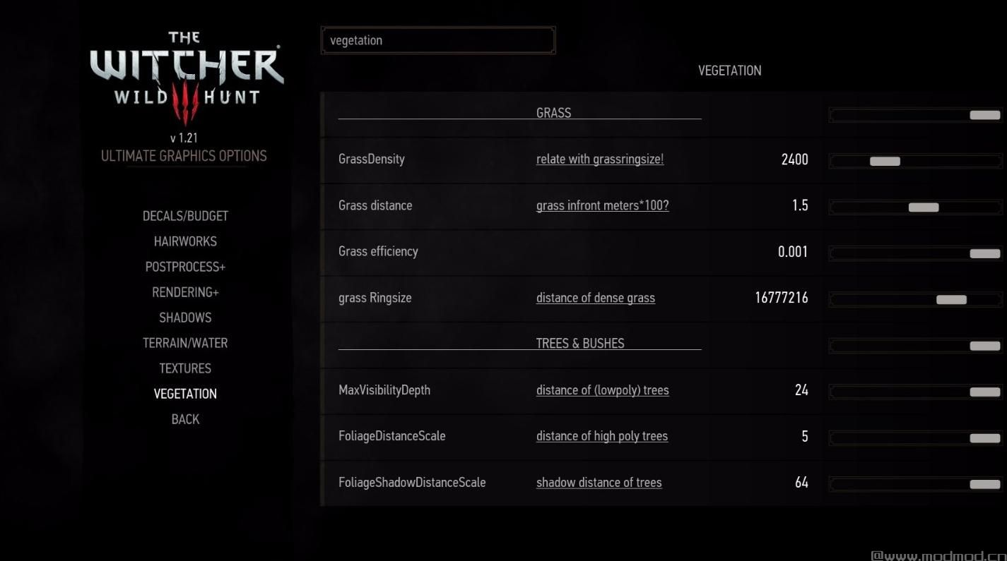 巫师3：狂猎MOD 最终图形选项Mod更新(UGOM)