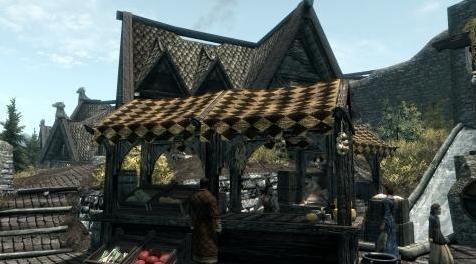 上古卷轴5：重置版MOD 观光客的SkyRIM SE街市摊位