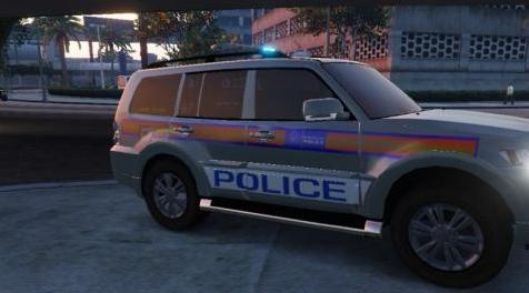 侠盗猎车手5MOD Metropolitan Police Mitsubishi Shogun 4X4 Airport ARV
