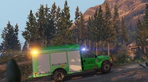 侠盗猎车手5MOD San Andreas Game Warden Utility Truck