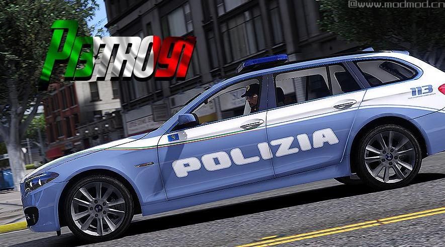 侠盗猎车手5MOD BMW 530 - Polizia Stradale [4k]