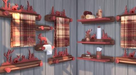 模拟人生4MOD Forest Fantasy Bathroom Decor 浴室装饰