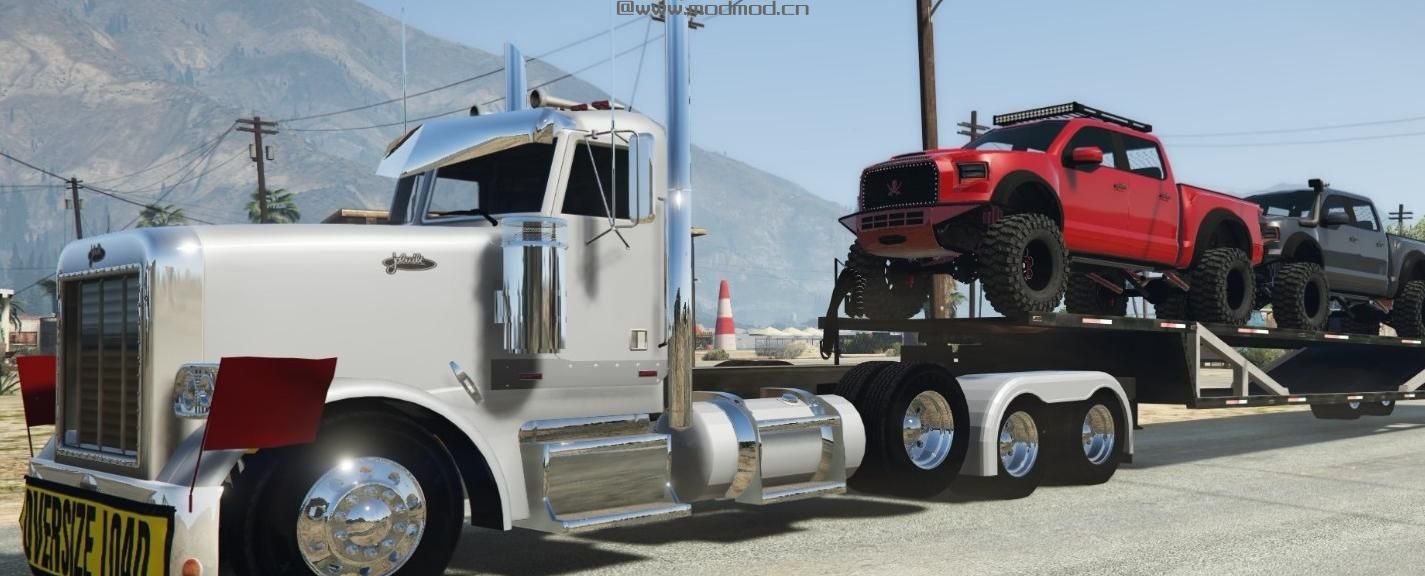 侠盗猎车手5「GTA5」Mod:  Semi Transport Hauler [Add-On]