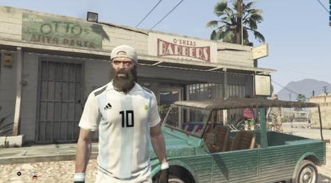 侠盗猎车手5「GTA5」Mod: camiseta Argentina