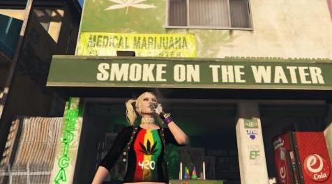 侠盗猎车手5「GTA5」Mod: Weed Outfit Pack for Harley Quinn