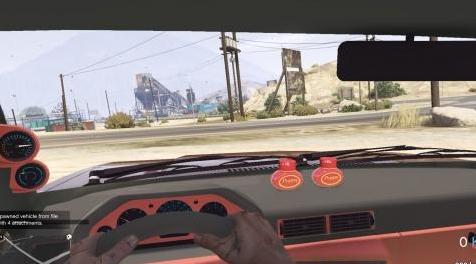 侠盗猎车手5「GTA5」Mod: A-Traktor Inredning - R&ouml;d och Svart