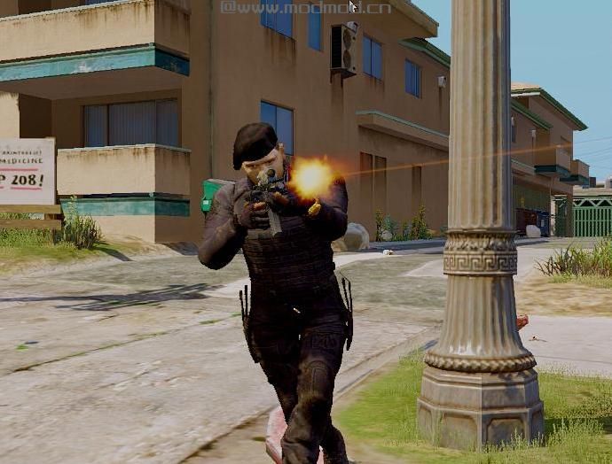 侠盗猎车手5「GTA5」Mod: Lee Christmas from Expendables