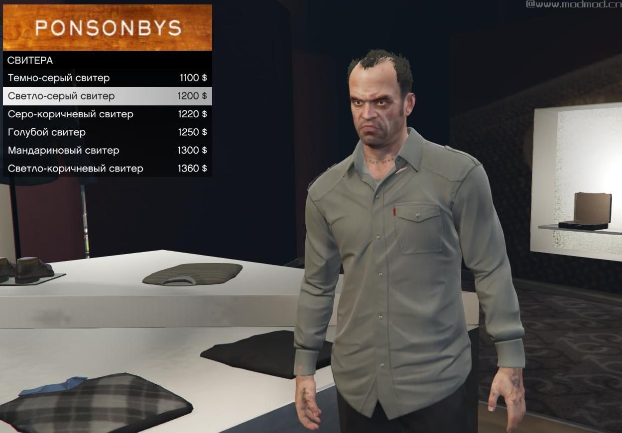 侠盗猎车手5「GTA5」Mod: New classic Shirts for Trevor