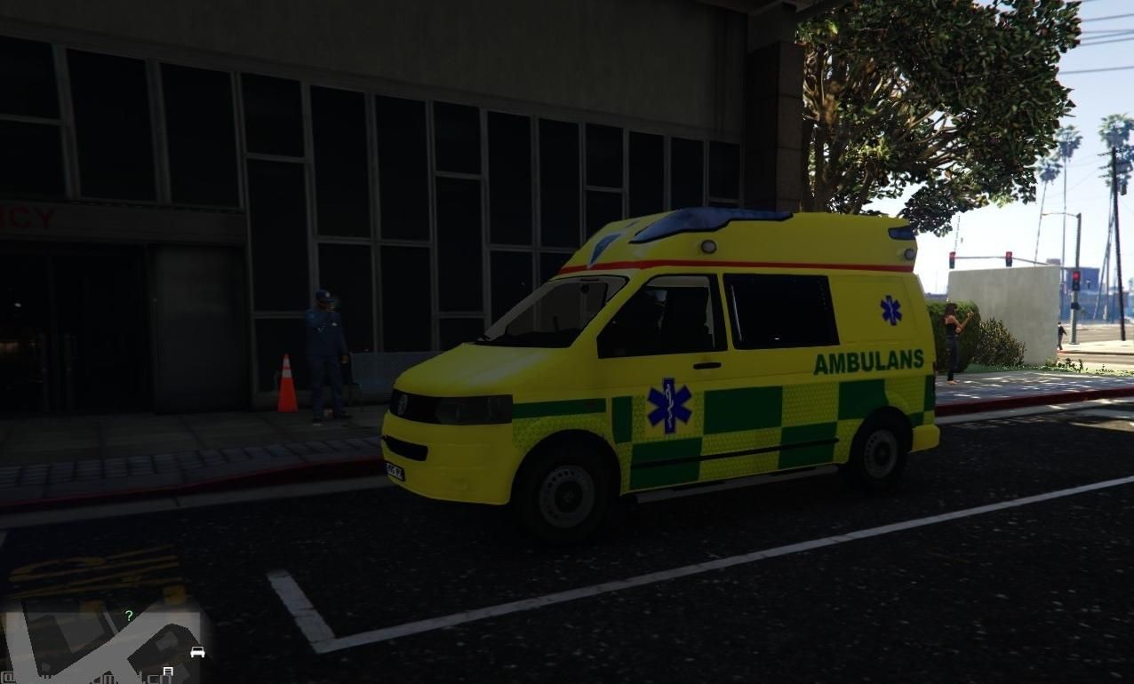 侠盗猎车手5「GTA5」Mod: R1 Swedish Ambulance VW