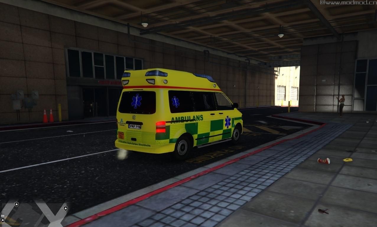 侠盗猎车手5「GTA5」Mod: R1 Swedish Ambulance VW