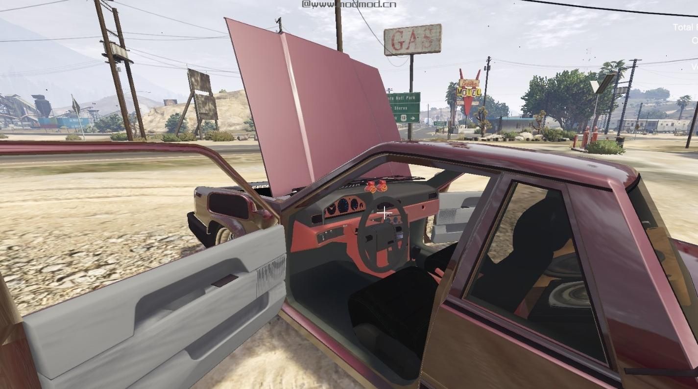 侠盗猎车手5「GTA5」Mod: A-Traktor Inredning - R&ouml;d och Svart