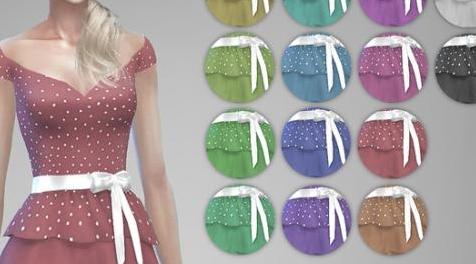 模拟人生4MOD Dress Lisa 1 连衣裙