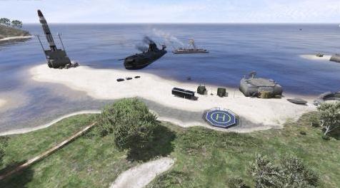 侠盗猎车手5「GTA5」Mod: SUBMARINE CRASH [Menyoo map]