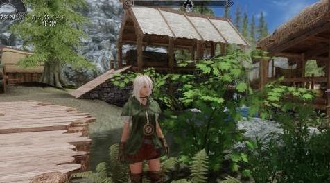 上古卷轴5：天际MOD 塞尔达无双：传奇林克尔套装及饰物-Linkle Outfit for Skyrim
