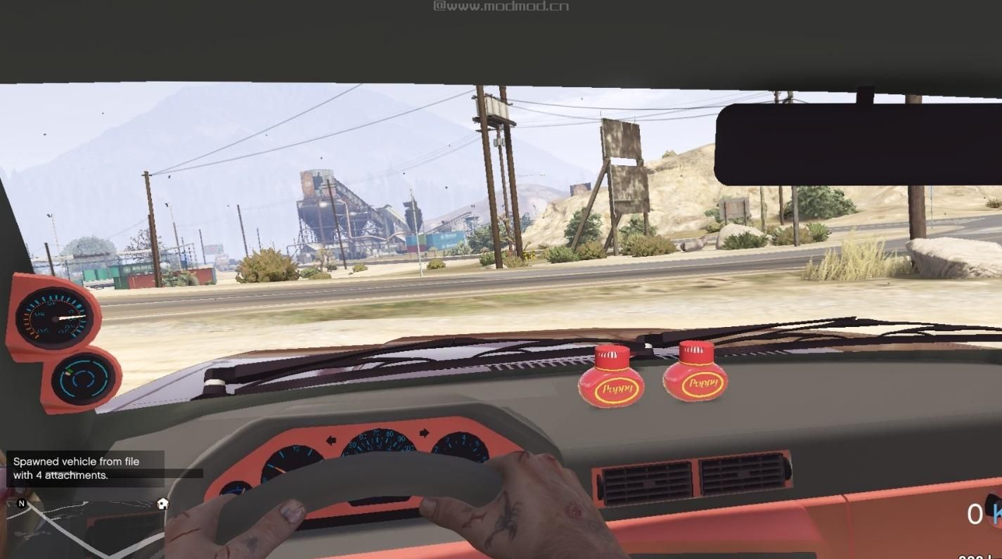 侠盗猎车手5「GTA5」Mod: A-Traktor Inredning - R&ouml;d och Svart