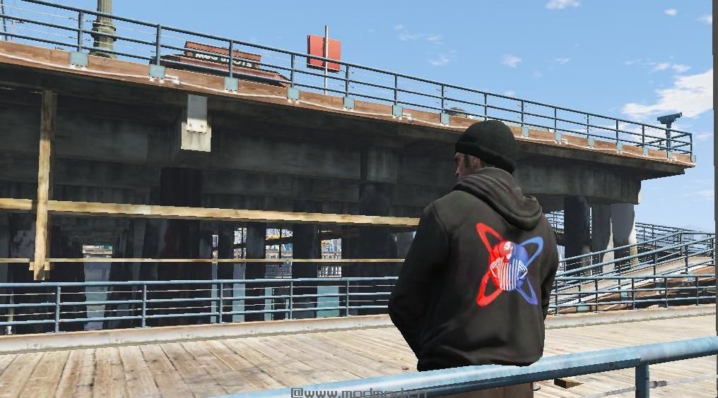 侠盗猎车手5「GTA5」Mod: H1Z1 Twin Galaxies Hoodie For Trevor