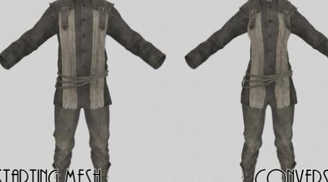 辐射4MOD SexSwap Outfit Conversion Templates for Outfit Studio 服装转换