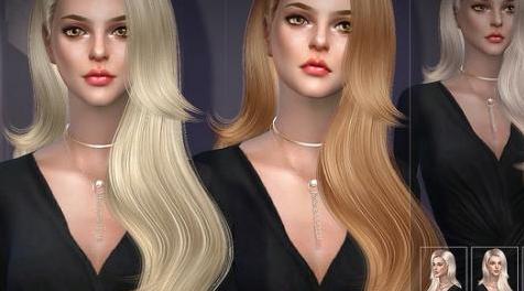 模拟人生4MOD sclub ts4 hair Vivian n38 头发 n38