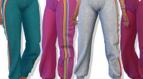 模拟人生4MOD Nike Athletic Sweatpants With Side Rainbow Stripe 耐克运动服
