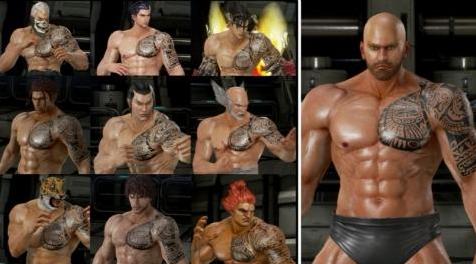 铁拳7MOD The Rock Tattoo Mod