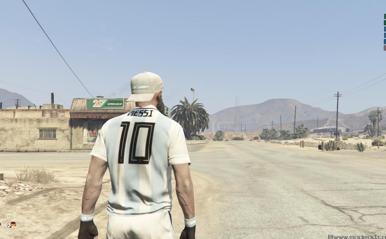 侠盗猎车手5「GTA5」Mod: camiseta Argentina
