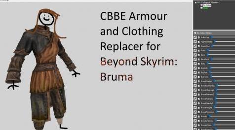 上古卷轴5：重置版MOD 超越天际的CBBE护甲和服装转换 - Bruma