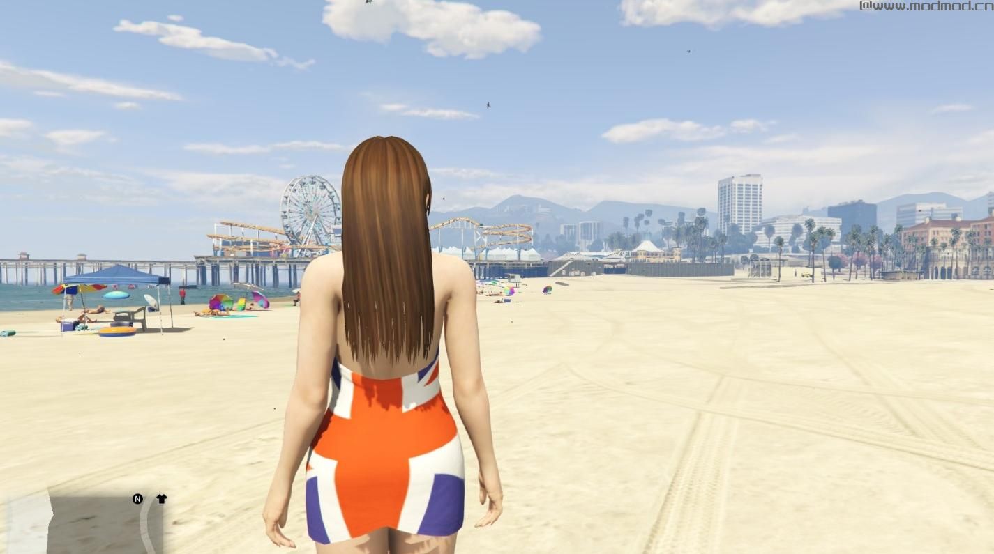 侠盗猎车手5「GTA5」Mod: Union Jack Towel for Mai Shiranui