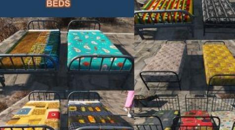 辐射4MOD Colourful Commonwealth - Beds and Sleeping Bags 五颜六色床和睡袋