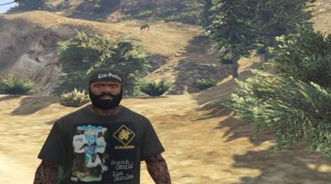 侠盗猎车手5「GTA5」Mod: kausion south central los skanless t-shirt