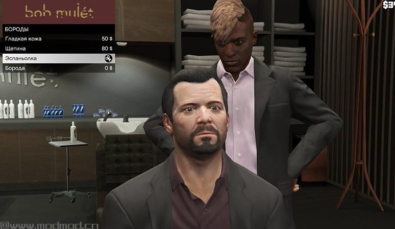 侠盗猎车手5「GTA5」Mod: Full Goatee beard for Michael (to solve the problem)