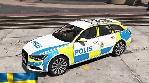 侠盗猎车手5「GTA5」Mod: Swedish Audi A6 Police