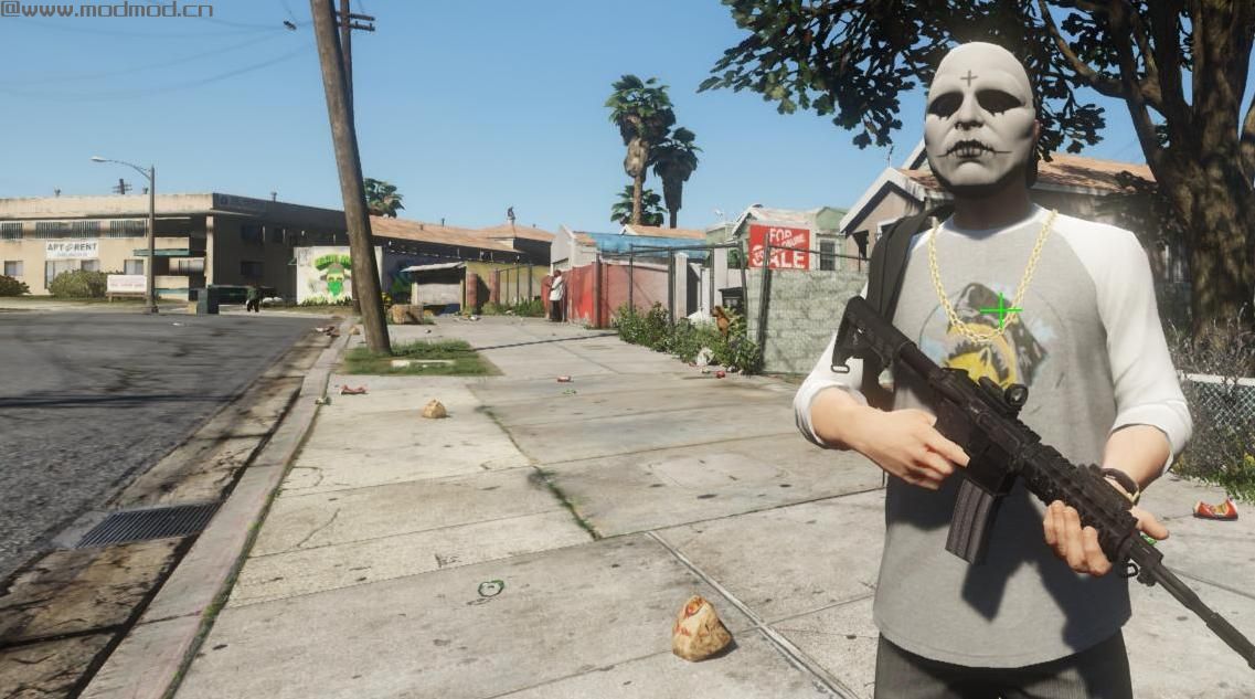 侠盗猎车手5「GTA5」Mod: The Purge Anarchy Mask for MP character