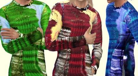 模拟人生4MOD Elongated Sweater 毛衣