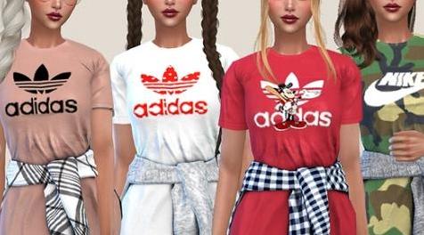 模拟人生4MOD Adidas Sporty Dress 阿迪运动连衣裙