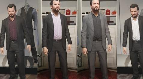 侠盗猎车手5「GTA5」Mod: New suits for Michael 1.0