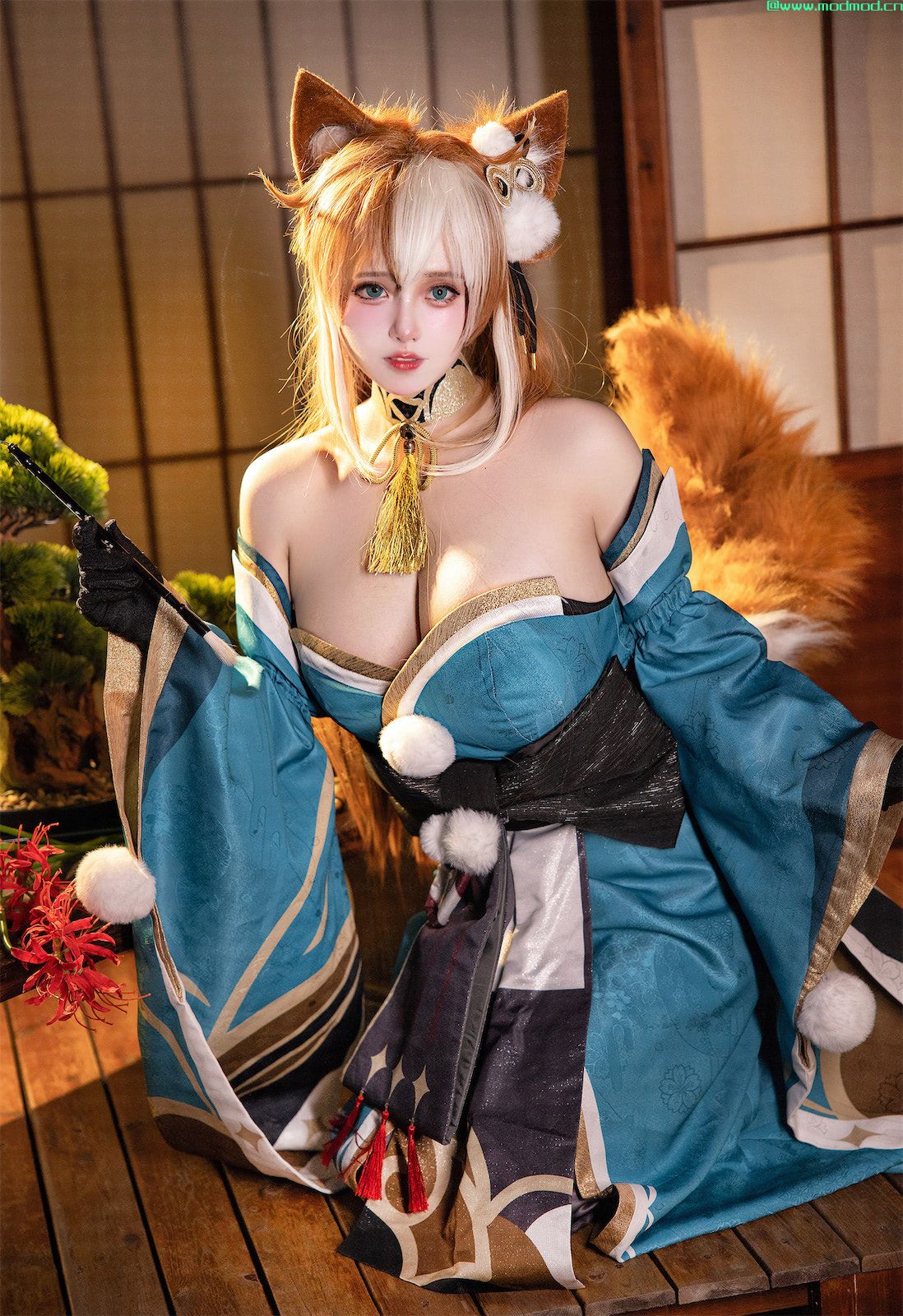 绝美！凛子酱COS原神希娜小姐图片