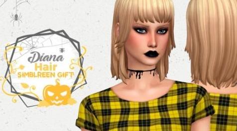 模拟人生4MOD Diana Hair 头发