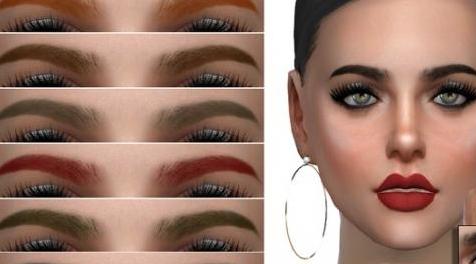 模拟人生4MOD S-Club WM ts4 Eyebrows 201821 眉毛