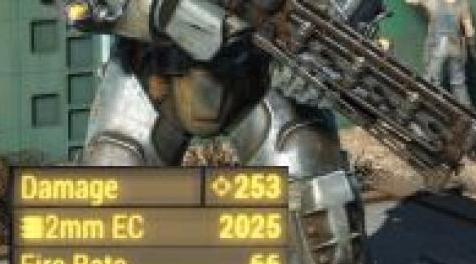 辐射4MOD T-60 Tesla Armor Damage Buff Applies to Gauss RiflT-60增益能量伤害