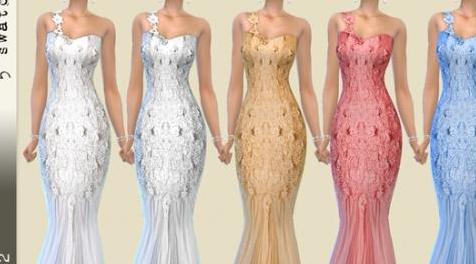 模拟人生4MOD Wedding dress 18_1 婚纱