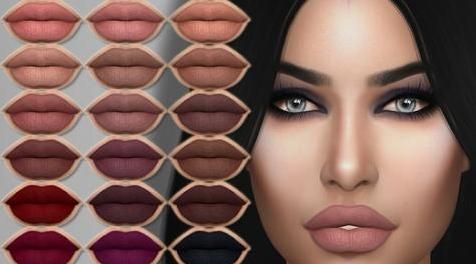 模拟人生4MOD FRS Vanessa Lipstick 口红