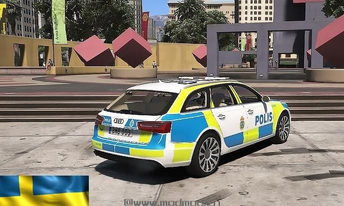 侠盗猎车手5「GTA5」Mod: Swedish Audi A6 Police