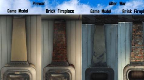 辐射4MOD Brick Fireplace 壁炉