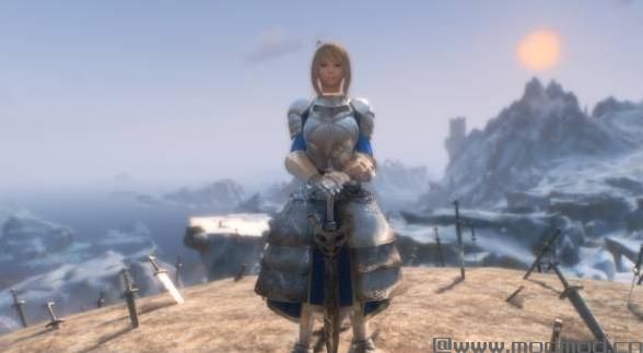 上古卷轴5：天际MOD 阿尔托莉亚装备-Artoria&rsquo;s Armor (from FateZero)