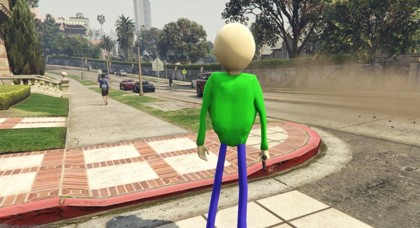 侠盗猎车手5「GTA5」Mod: Baldi from Baldi&rsquo;s Basics