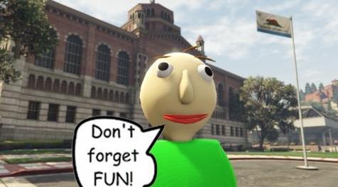 侠盗猎车手5「GTA5」Mod: Baldi from Baldi&rsquo;s Basics