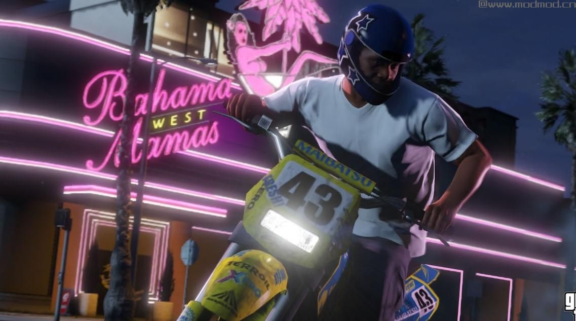 侠盗猎车手5「GTA5」Mod:  Restored Bahama Mamas neons