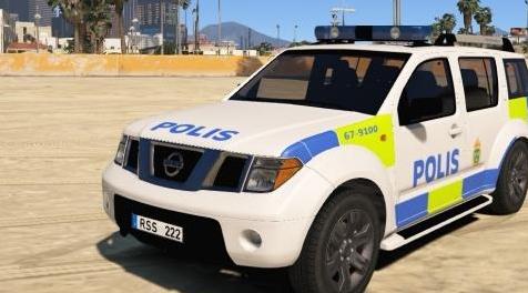 侠盗猎车手5「GTA5」Mod: Swedish police Nissan Pathfinder
